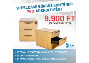 Steelcase görgős konténer TT-06
