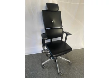 Steelcase Please V2 vezetői bőr munkaszék Blue-8090